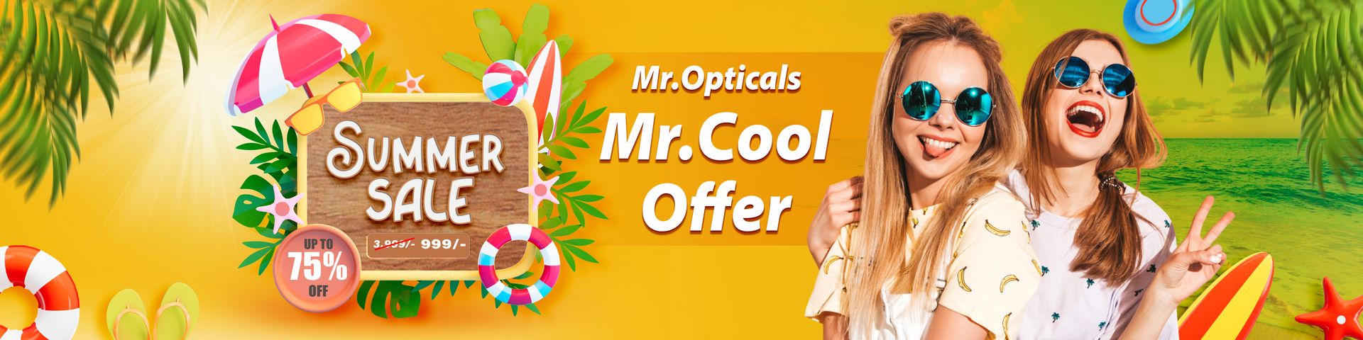 Mr Cool Offer Special offer sunglasses 999/- Only &amp;5 % Off on sunglasses   