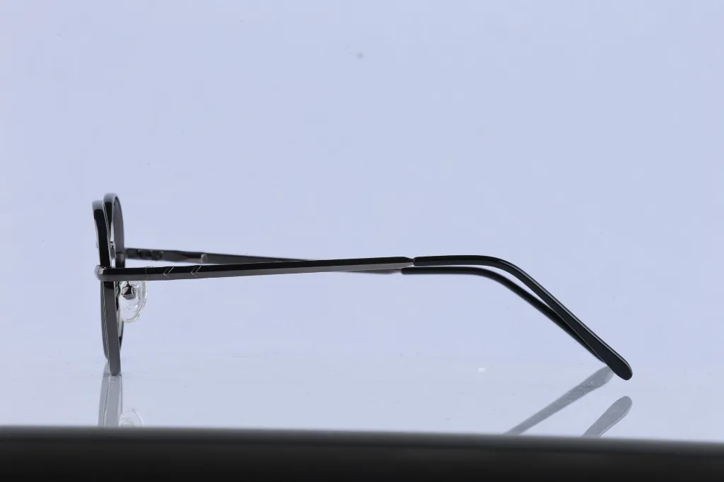 Retro Round Metal Frame - Gunmetal Grey