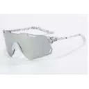 Cricket Sunglasses Cycling Sunglasses White Frame Silver Mirror Lens