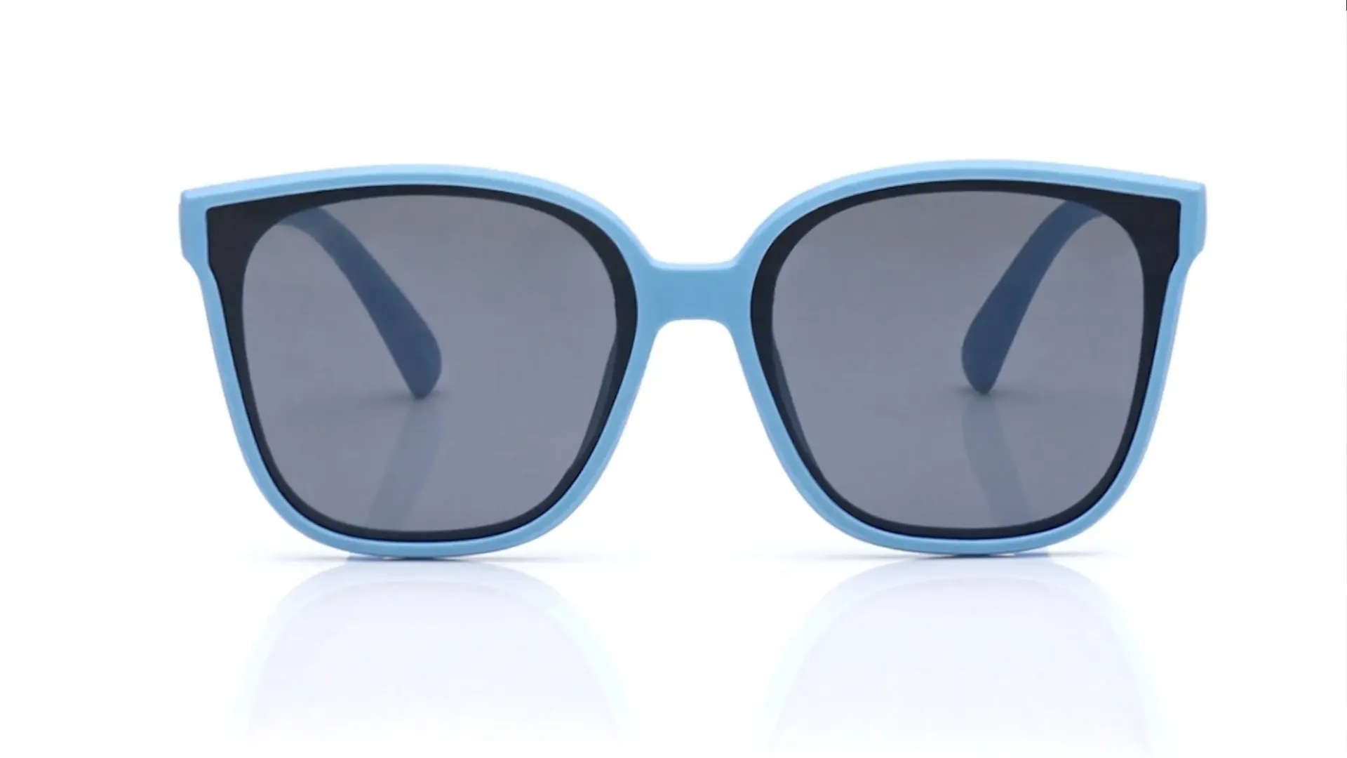 Modern Two-Tone Square Sunglasses