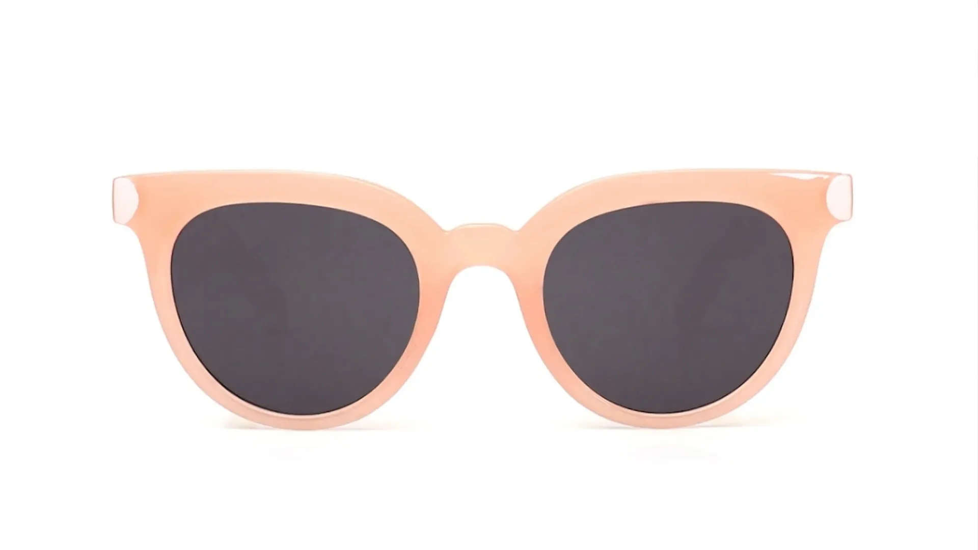 [SG245] Stylish Matte Dusty Peach Kids Sunglasses (M)