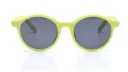 Neon Lime Round Matte Sunglasses