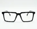 Black Bold Square Eyeglasses - Trendy Retro Frame