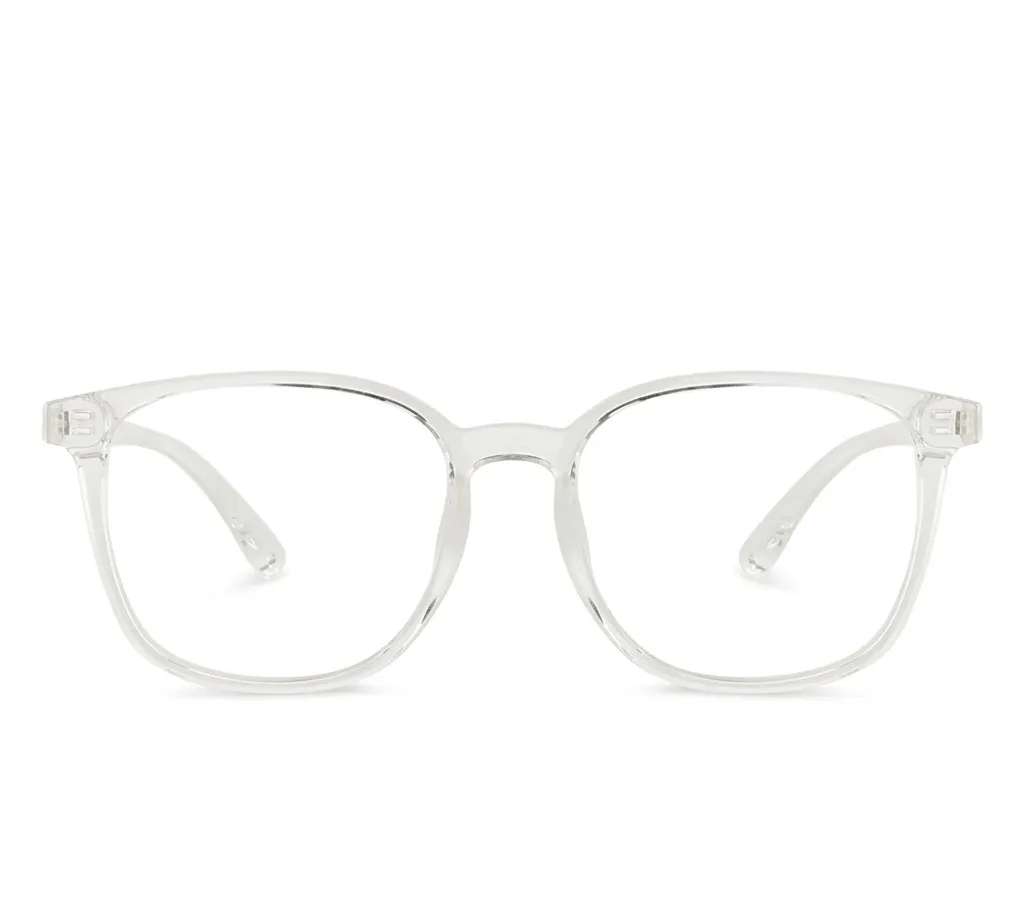 [F1] Full Rim Square Transparent