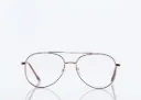 Rose Gold Metallic Aviator Frame