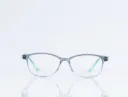 Slim Cat-Eye Gradient Frames in Slate-to-Aquamarine