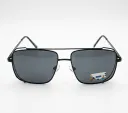 Black Square Aviator Sunglasses, Modern Design