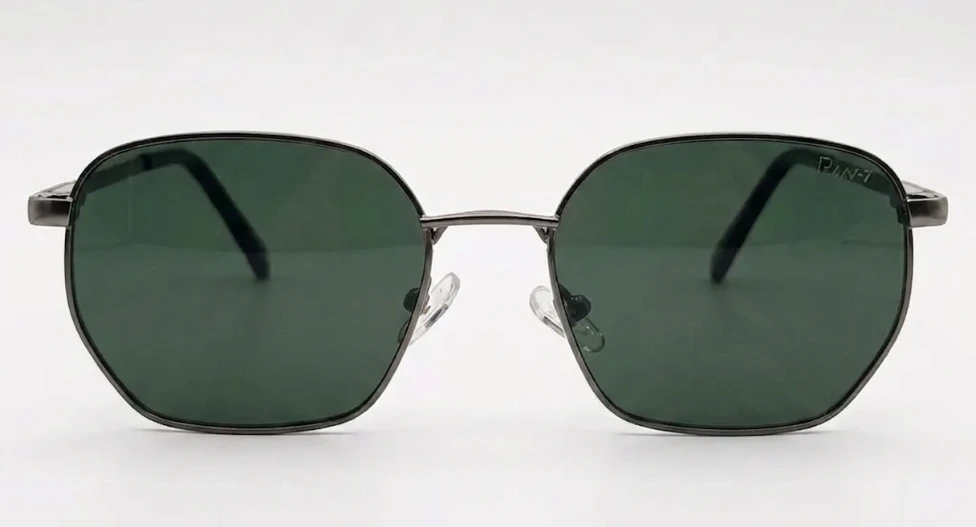 [SG301] Geometric Metal Framed Sunglasses for Men & Women (M)