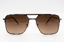 Premium Navigator Sunglasses for Men & Women (Brown Gradient Lenses)