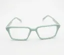 Light Teal Bold Square Glasses Frames