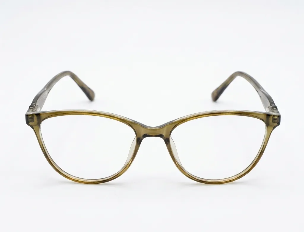 Elegant Brown Cat-Eye Eyeglasses for Women - Stylish and Comfortable Frame