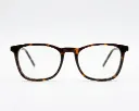 Classic Brown Tortoiseshell Square Eyeglasses Frame