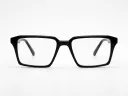 Bold Geometric Square Black Acetate Frames