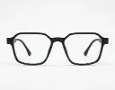 Modern Black Geometric Hexagonal Spectacles Frames