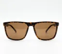 Retro Tortoise Frame Square Sunglasses
