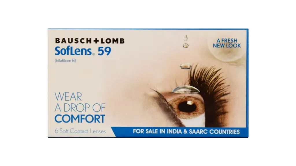 Monthly Disposable Soflens 59 By Bausch and Lomb - 6 lens per Box (SL 59, Baush & Lomb)