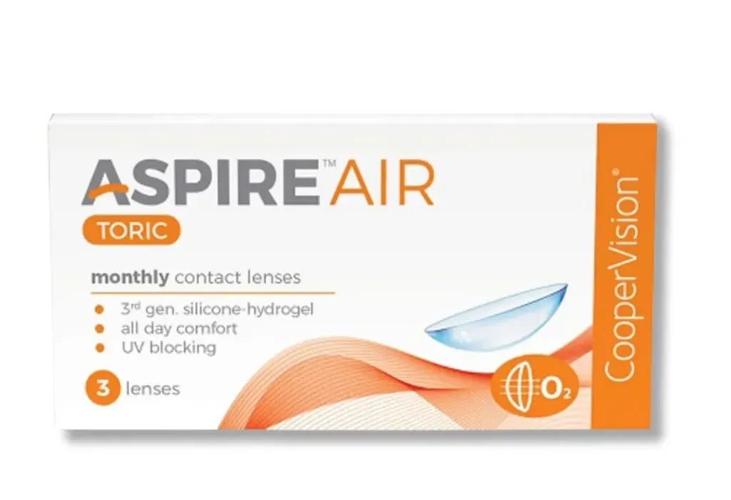 Cooper Vision Aspire Air Toric Monthly Disposable Pack of 3 lens