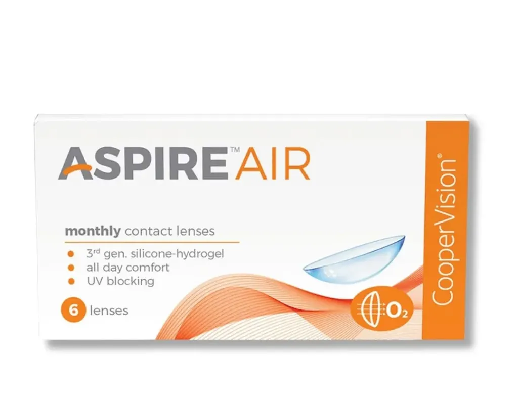 Cooper Vision aspire Air Spherical Monthly Contact lens Pack of 6