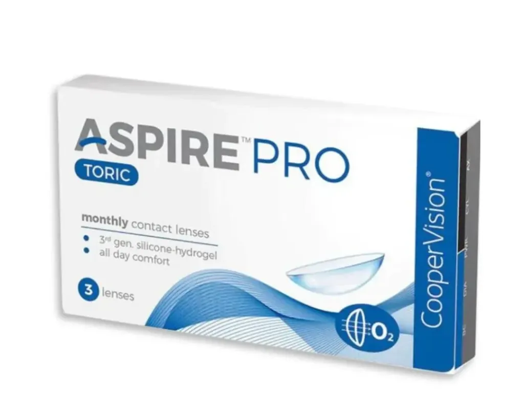 Cooper Vision Aspire Pro Toric Monthly Contact Lens Pack of 3