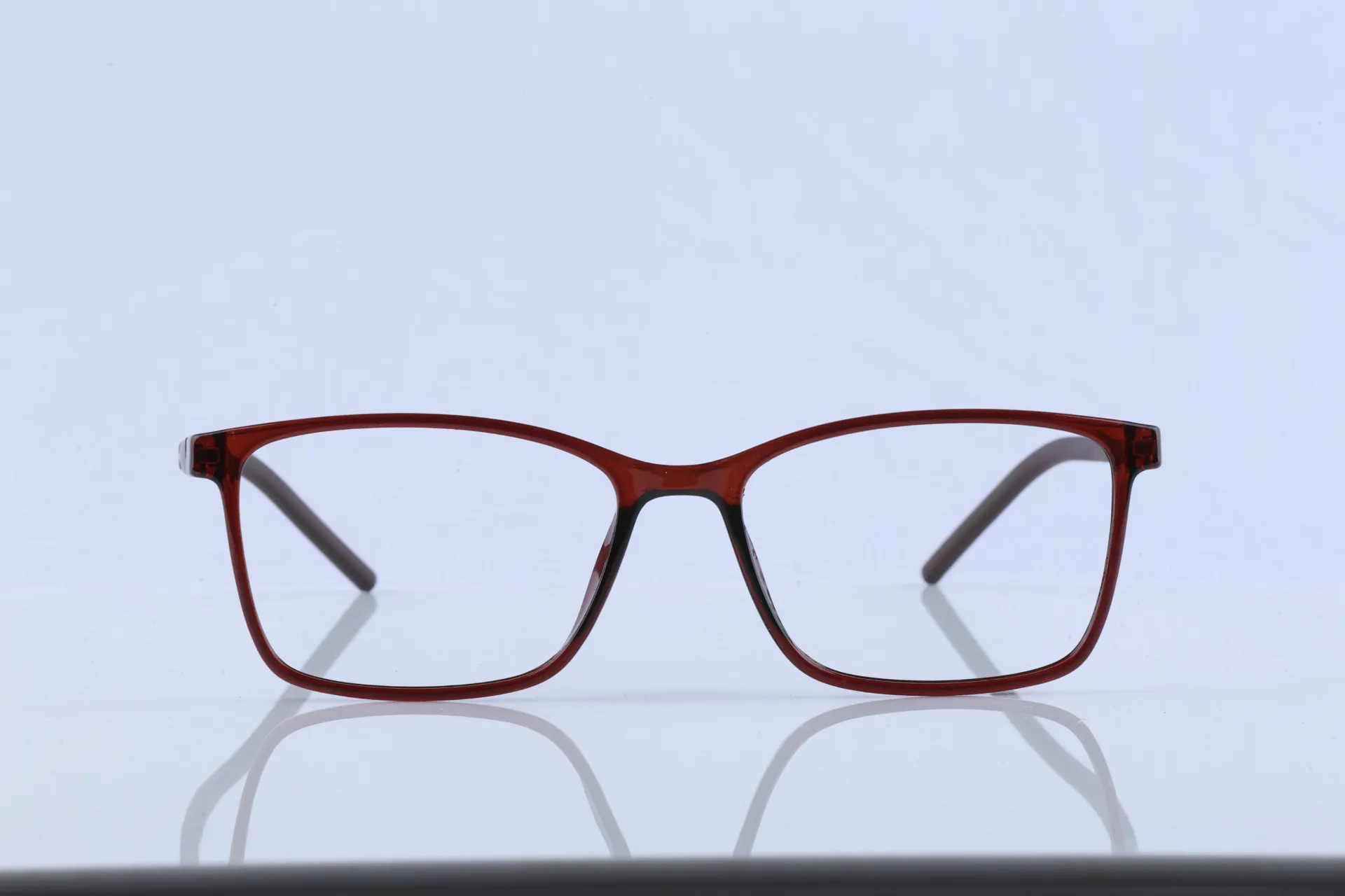 Ruby Slate – Red & Black Square Frame
