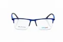 Semi-Rimless Athletic Rectangle Frame-Deep Electric Blue