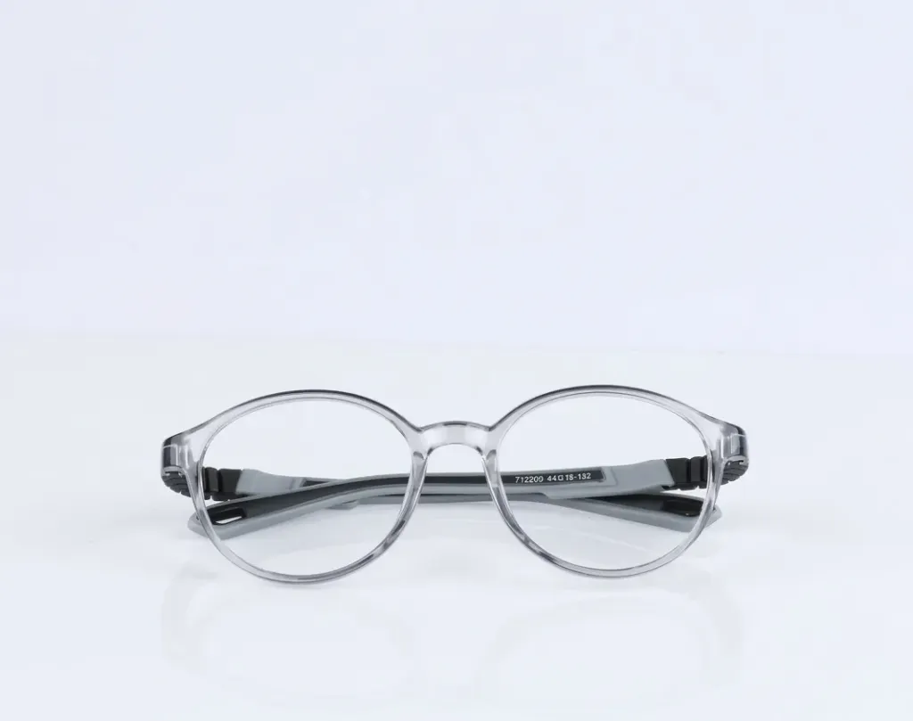 Flexible Round Frame in Crystal Smoke & Slate