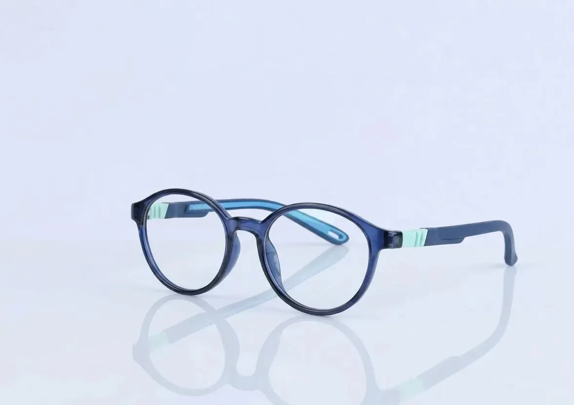 Flexible Round Frame in Deep Navy & Mint