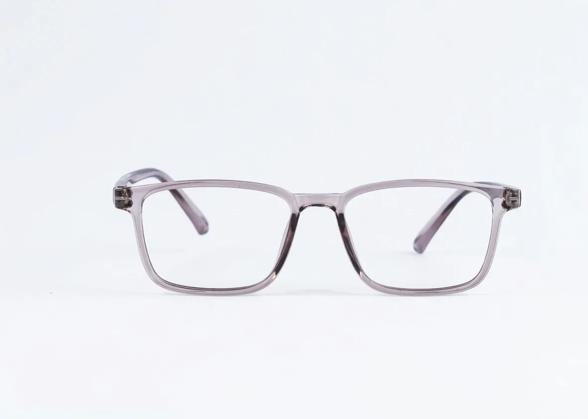 Slim Square Frame Smoke Grey