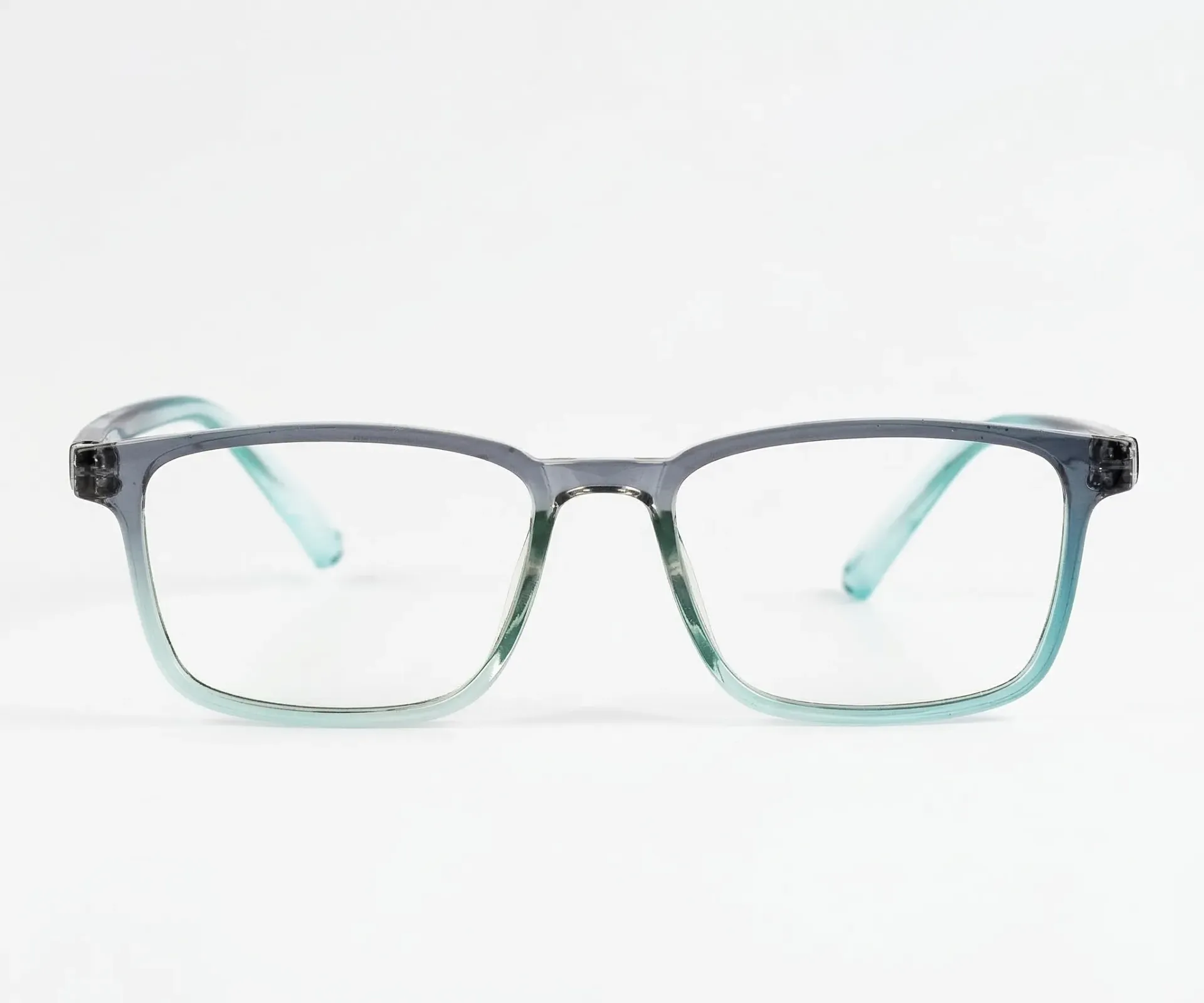 [F37] Slim Square Gradient Frame in Slate-to-Aquamarine