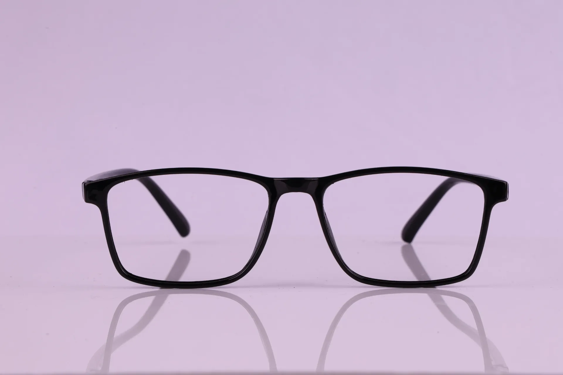 Classic Midnight Black Rectangular Frame