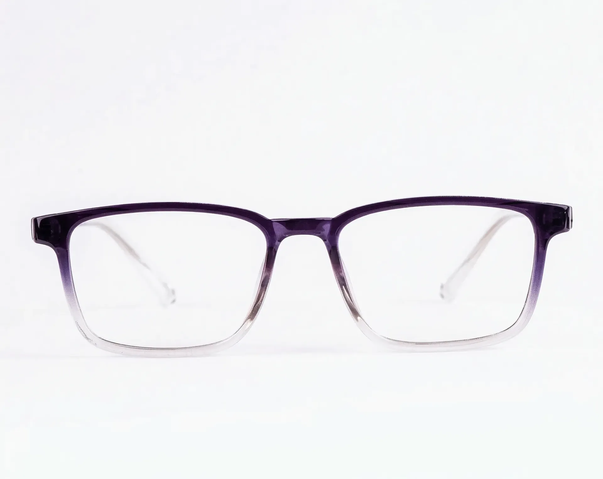 Smoke Grey Crystal Square Frame