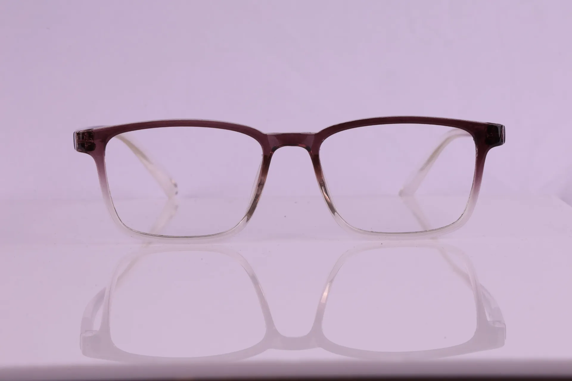 Slim Rectangle Gradient Frame in Espresso-to-Champagne