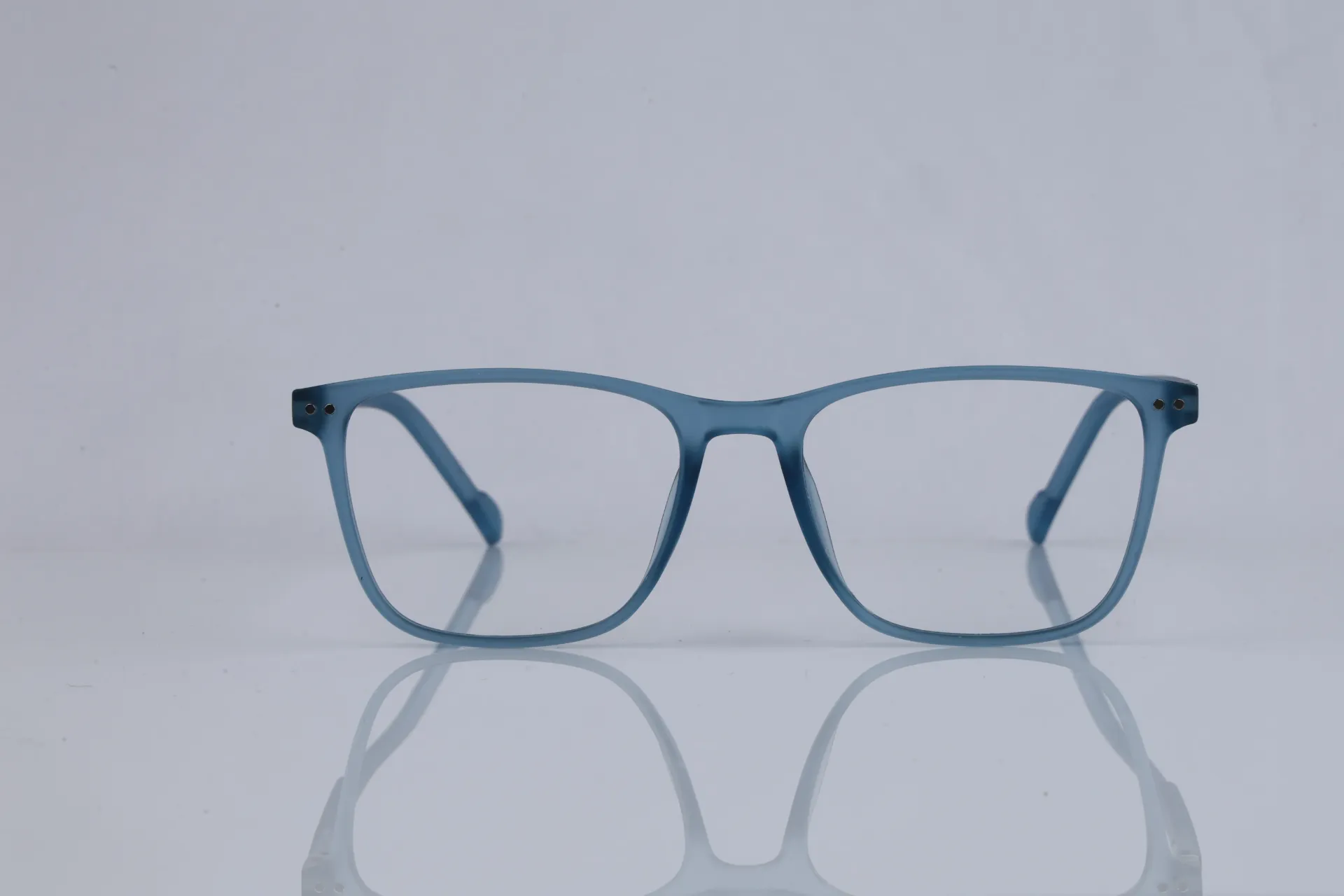 Slim Rectangle Frame in Polished Slate Grey