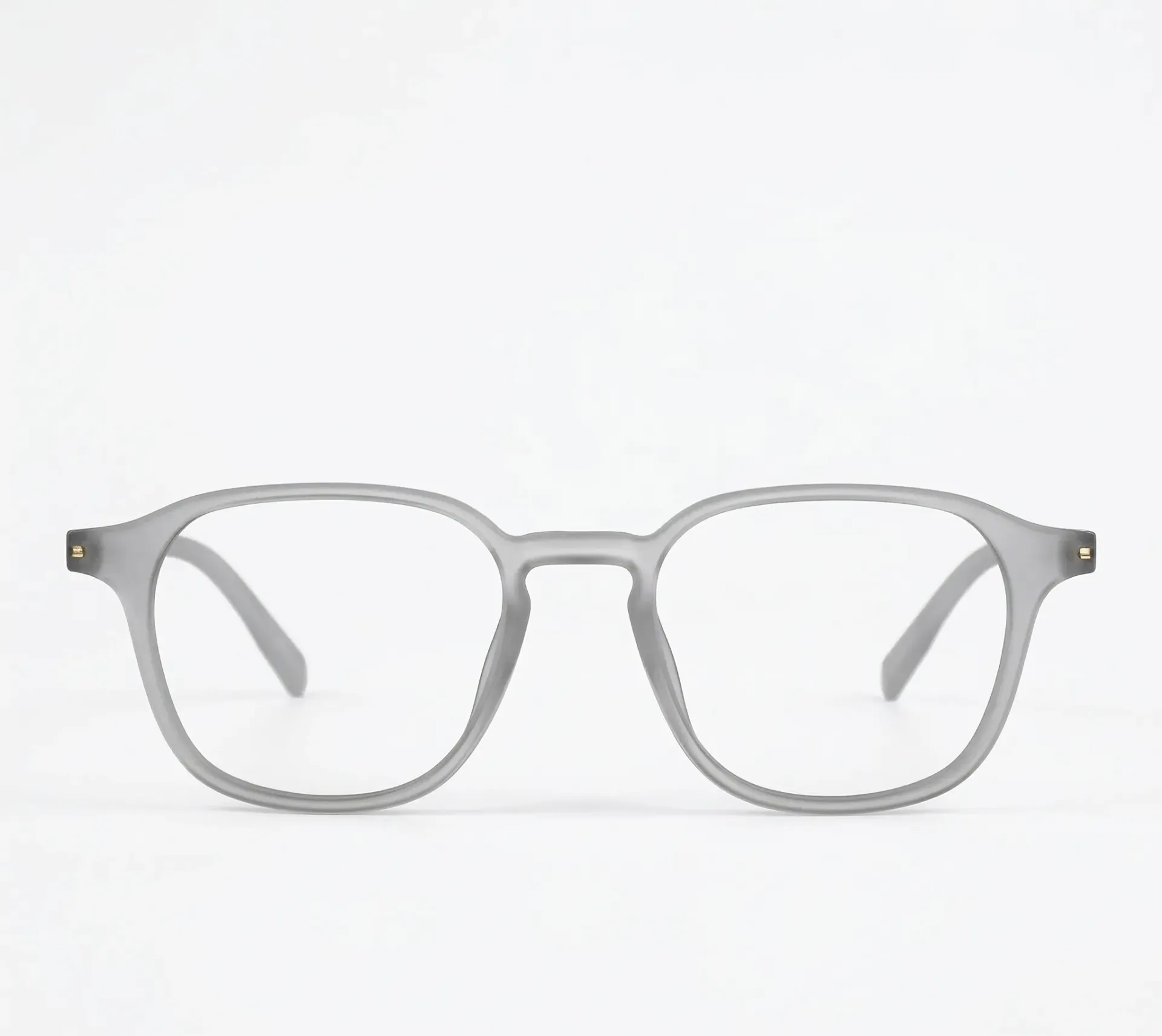 [F56] Full Rim Square Frame in Translucent Ice