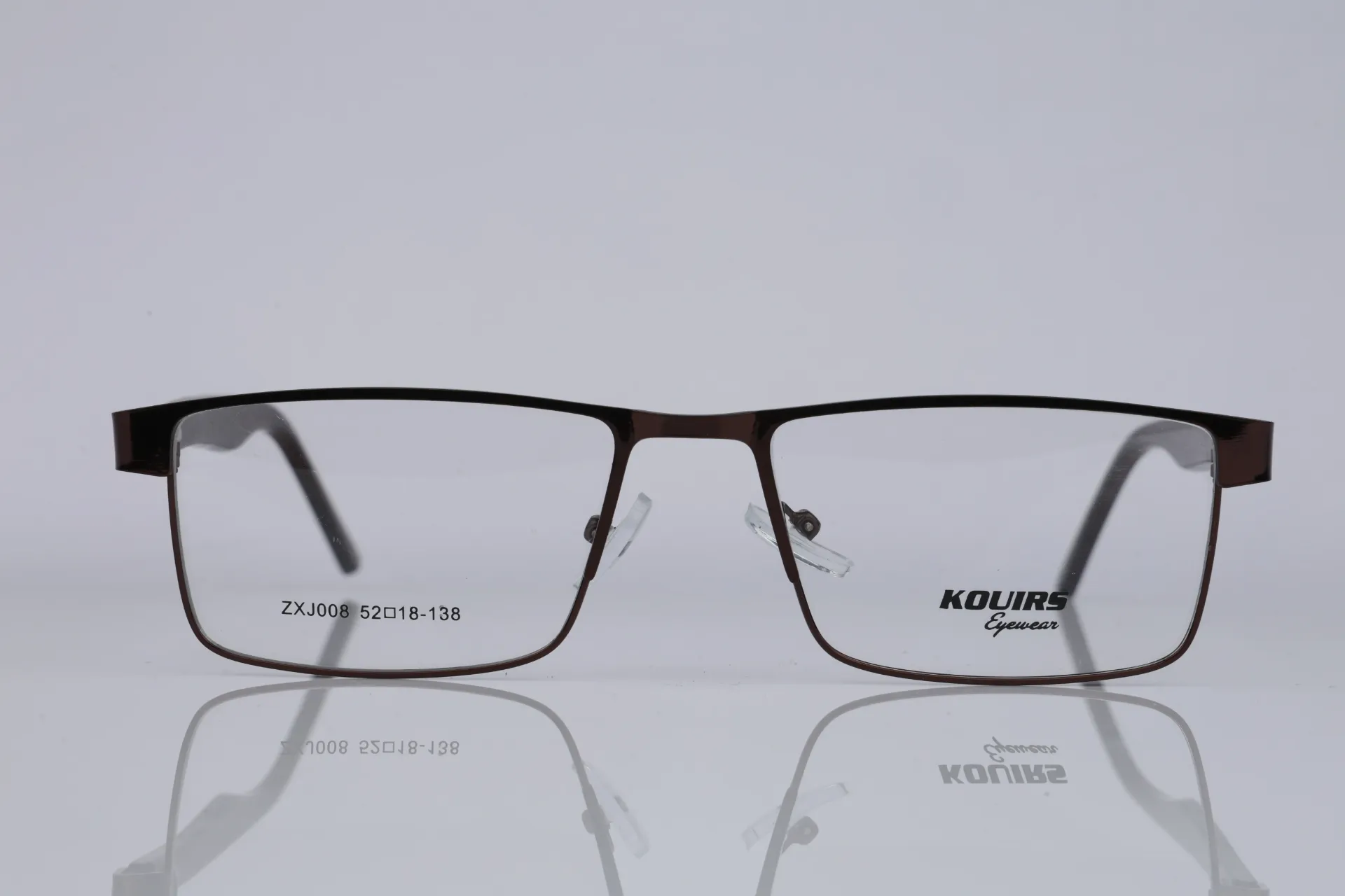 Full-Rim Metal Rectangle Frame-Burnished Copper