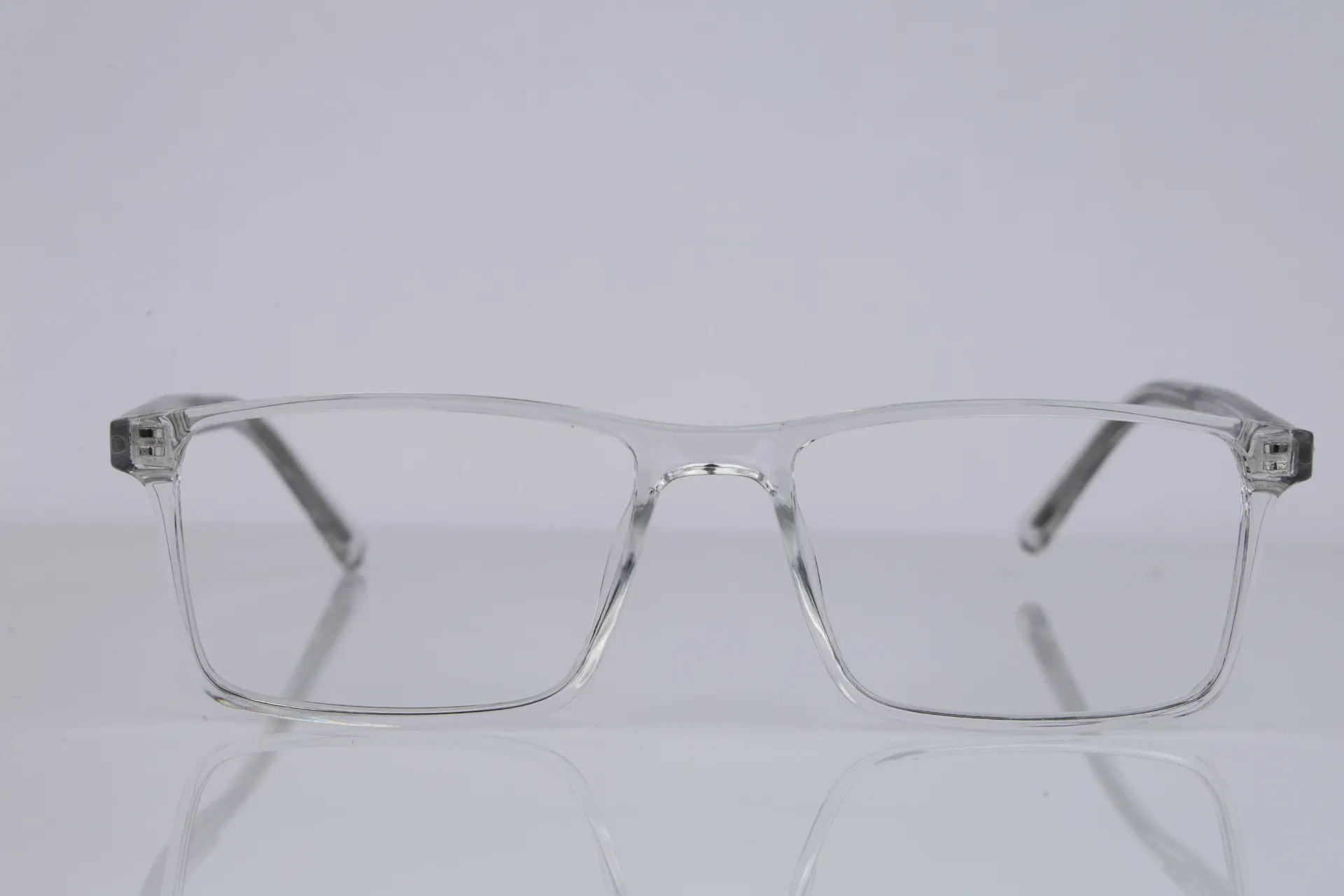 Translucent Rectangular Acetate Frame-Crystal Diamond
