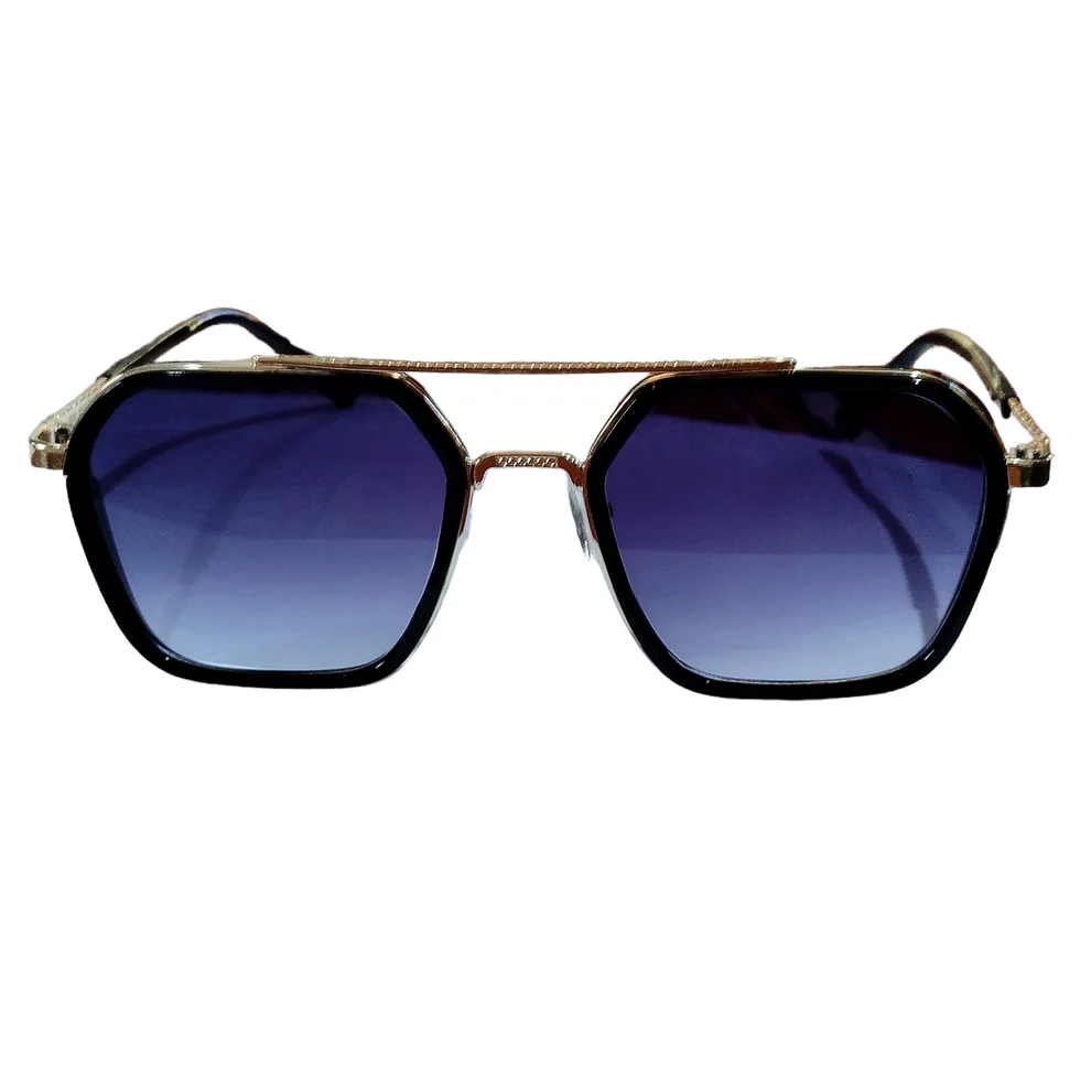 [SG25] EYE Safety Luxury Stylish Designer Hexagon Unisex Sunglasses for Men Women (M)