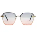 Luxury Designer Sunglasses Blue Pink Gradient