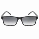 Rectangle Sunglasses | Classic Black TR90 Frame | Premium CR-39 Grey Tint